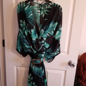 Fashion nova floral shorts romper